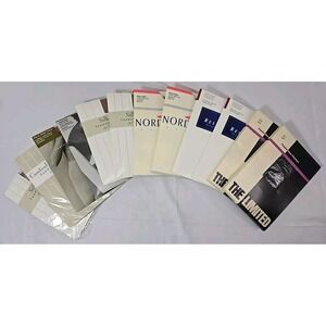 Lot (12) Pantyhose Sz C | Black & Beige Nordstrom, Hanes, The Limited, Hit or Mi